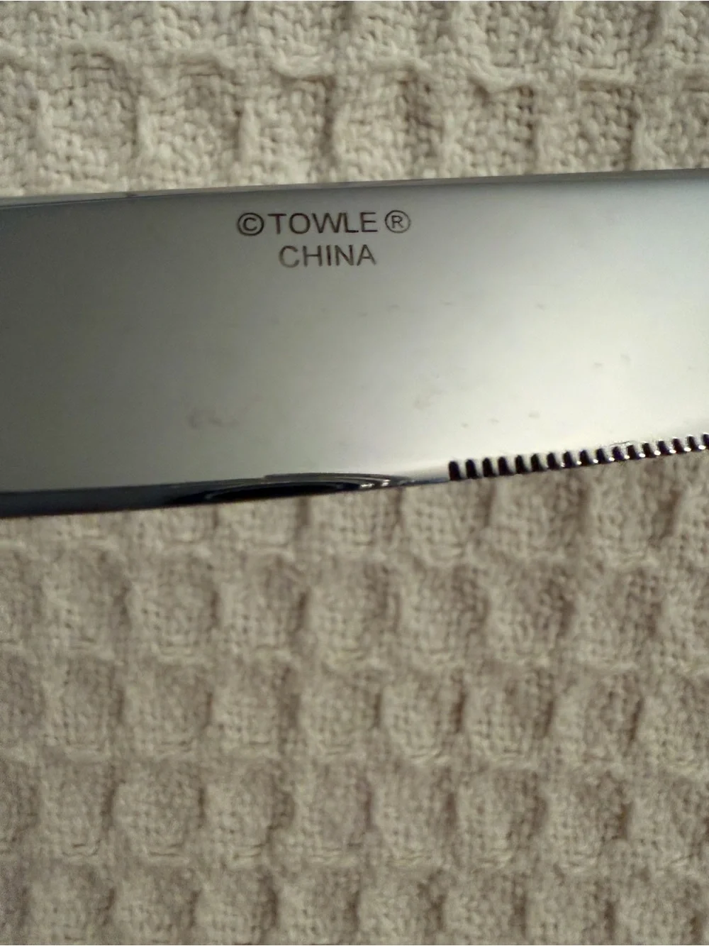 Towle Double Border Line Dinner Knives Set Of 6